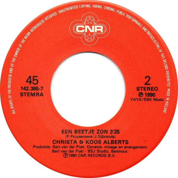 Koos Alberts : Het Leven Is Te Mooi Voor Tranen (7",45 RPM,Single)