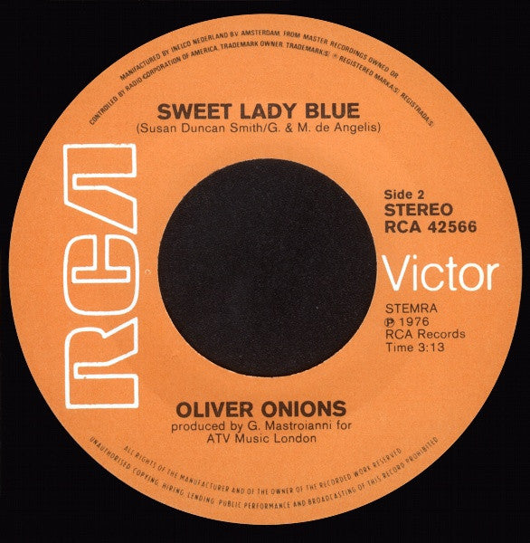 Oliver Onions : Sandokan (7")
