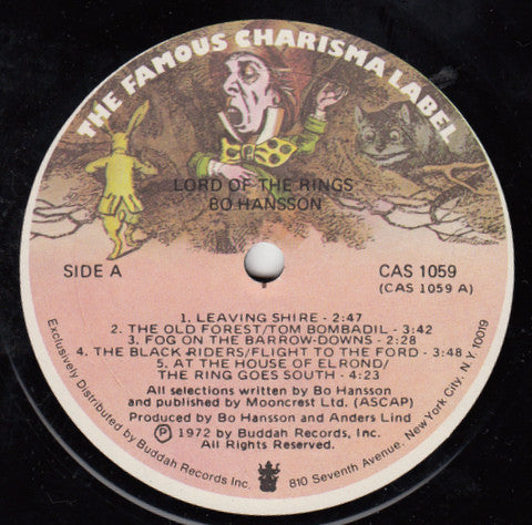 Bo Hansson : Music Inspired By Lord Of The Rings (LP,Album)