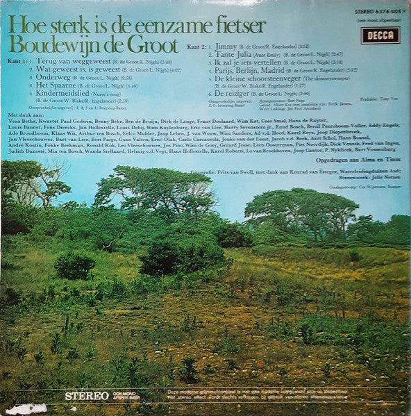 Boudewijn de Groot : Hoe Sterk Is De Eenzame Fietser (LP,Album,Stereo)