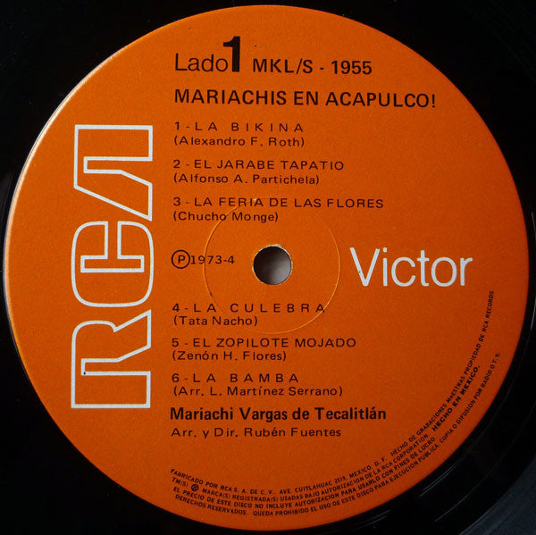 Mariachi Vargas de Tecalitlán : Mariachis En Acapulco! (LP,Compilation)