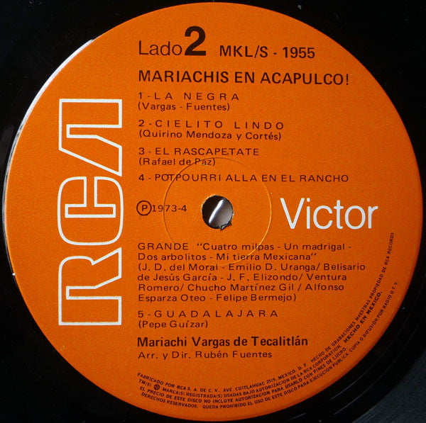 Mariachi Vargas de Tecalitlán : Mariachis En Acapulco! (LP,Compilation)