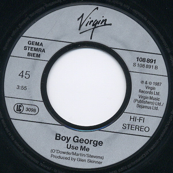 Boy George : Everything I Own (7",45 RPM,Single,Stereo)