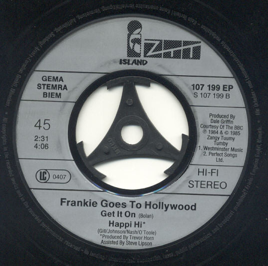 Frankie Goes To Hollywood : Welcome To The Pleasuredome (7",45 RPM,EP,Stereo)