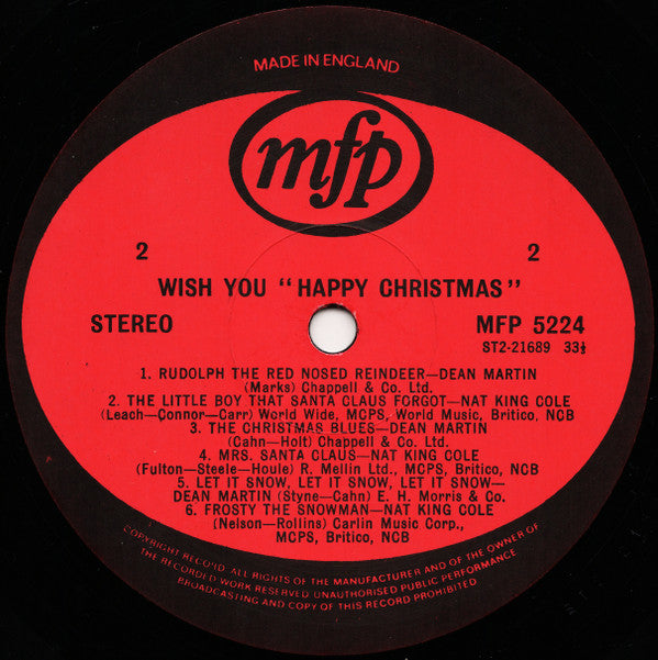 Nat King Cole & Dean Martin : White Christmas (LP,Compilation)