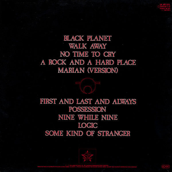 Sisters Of Mercy, The : First And Last And Always (LP,Album)