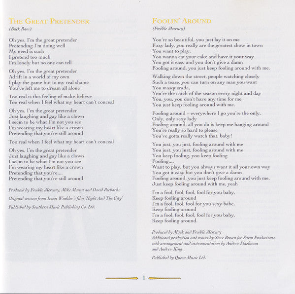 Freddie Mercury  =  Freddie Mercury : The Freddie Mercury Album = ザ • フレディ • マーキュリー • アルバム (Compilation)