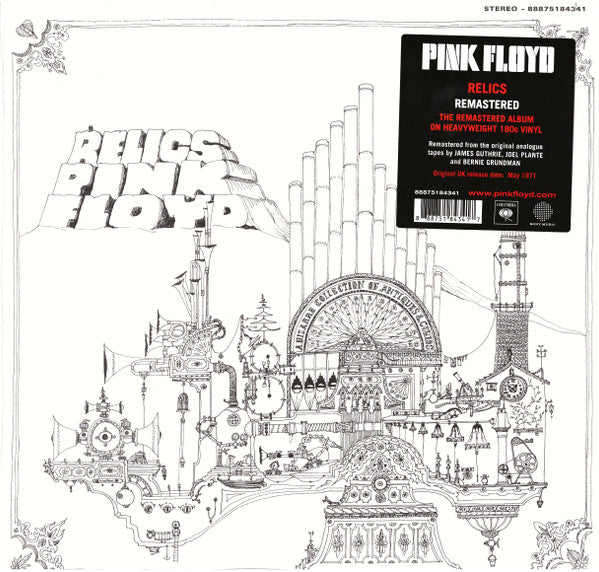 Pink Floyd : Relics (LP,Compilation,Reissue,Remastered,Stereo,Mono)