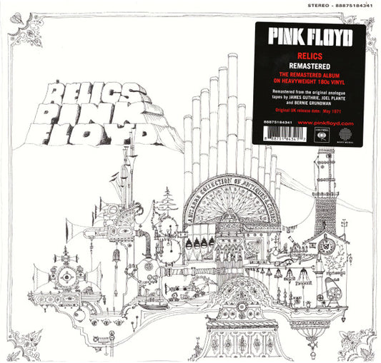 Pink Floyd : Relics (LP,Compilation,Reissue,Remastered,Stereo,Mono)