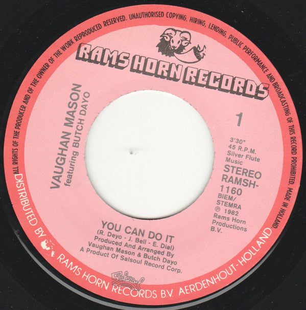 Vaughan Mason Featuring Butch Dayo : You Can Do It (7",Single)