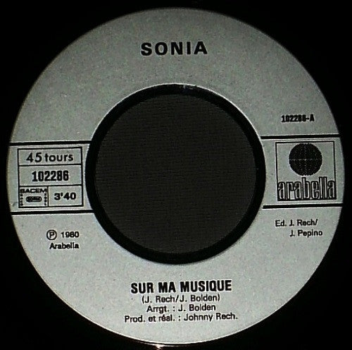 Sonia (5) : Sur Ma Musique (7",45 RPM)