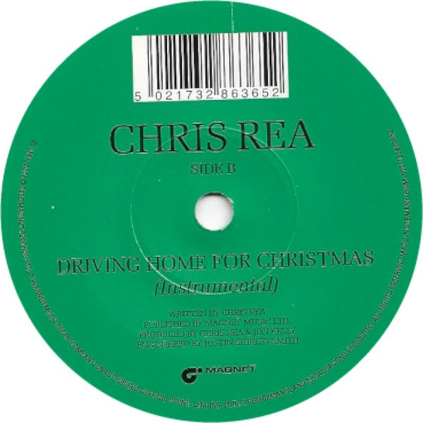 Chris Rea : Driving Home For Christmas (7", Single, RE, Whi)