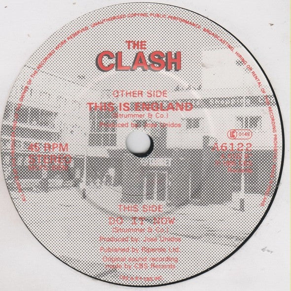 Clash, The : This Is England (7",45 RPM,Single,Stereo)