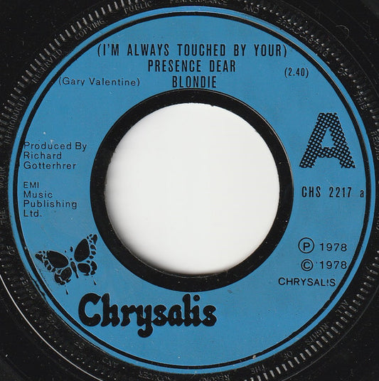 Blondie : (I'm Always Touched By Your) Presence Dear (7",45 RPM,Single,Misprint)