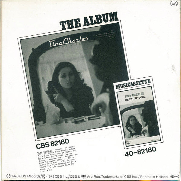 Tina Charles : I'll Go Where Your Music Takes Me (7",45 RPM,Single,Stereo)