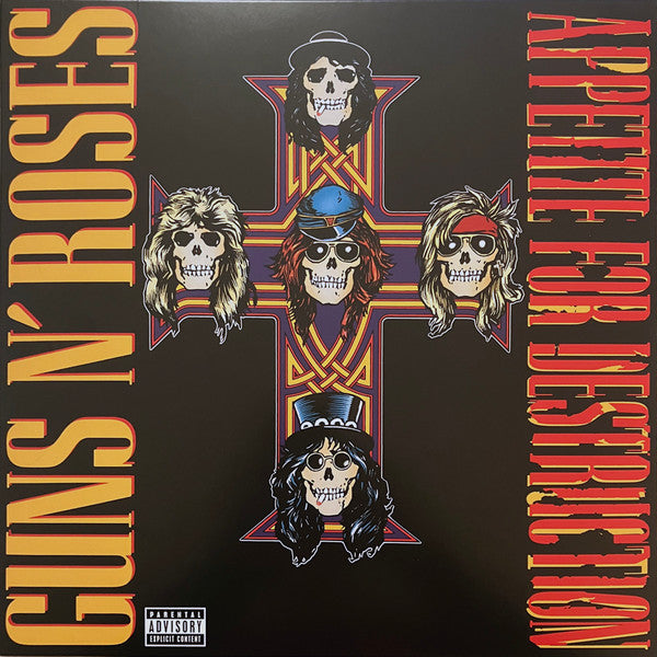 Guns N' Roses : Appetite For Destruction (LP,Album,Reissue)