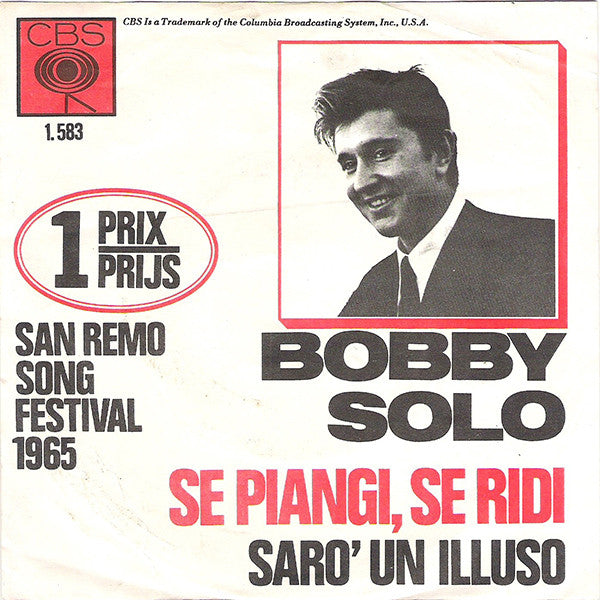 Bobby Solo : Se Piangi, Se Ridi (7",45 RPM)