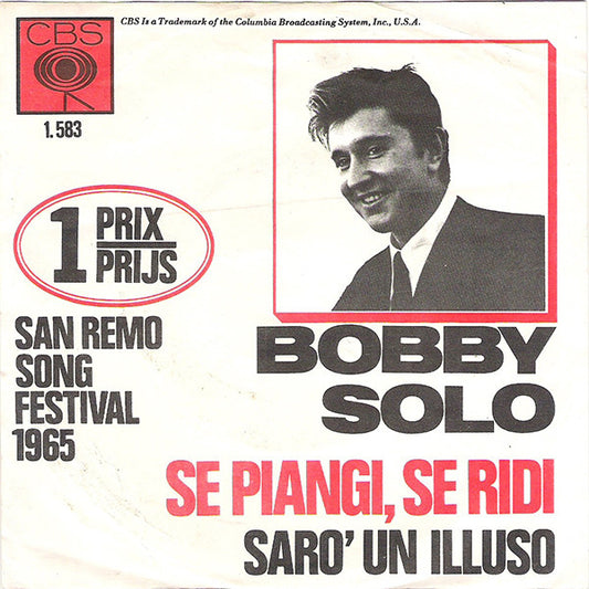 Bobby Solo : Se Piangi, Se Ridi (7",45 RPM)