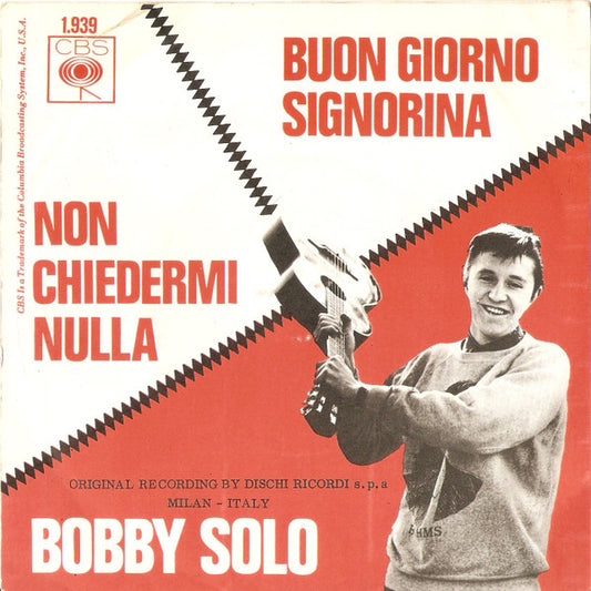 Bobby Solo : Buon Giorno Signorina (7",45 RPM,Single)
