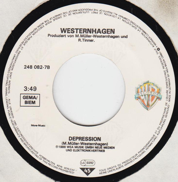 Marius Müller-Westernhagen : Ganz Und Gar (7",Single,45 RPM)