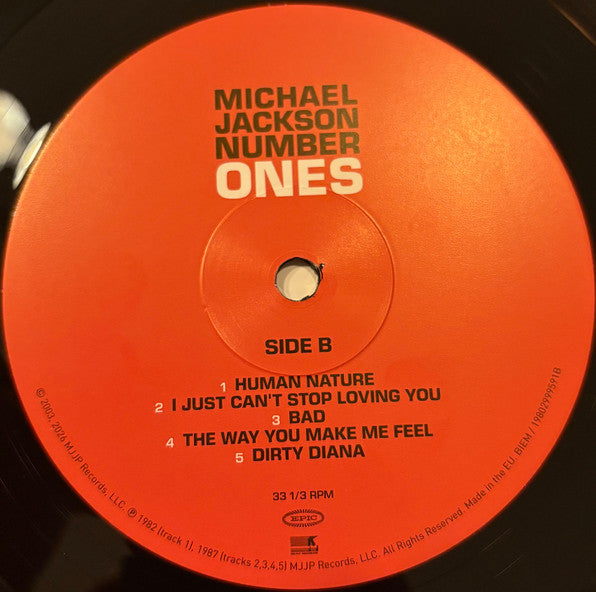 Michael Jackson : Number Ones (LP,Compilation,Reissue,Remastered,Stereo)