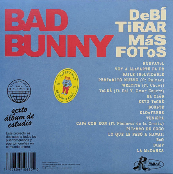Bad Bunny : Debí Tirar Más Fotos (LP,Album,Reissue,Stereo)
