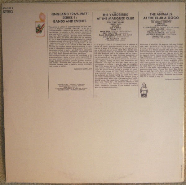 Animals, The + Yardbirds, The : Rock Generation Volume 2 - The Animals 1963 + The Yardbirds 1964 (LP,Compilation,Stereo)