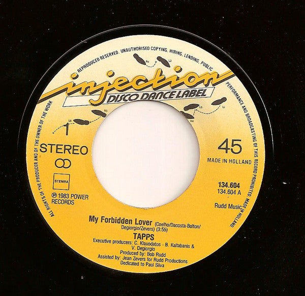 Tapps : My Forbidden Lover (7",45 RPM,Single)