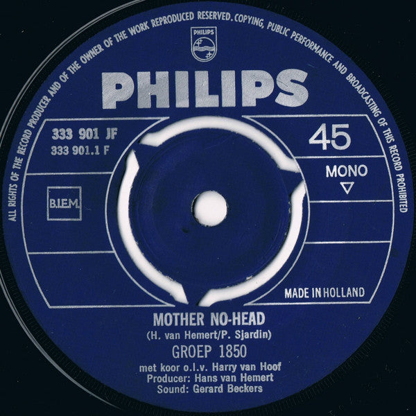 Group 1850 : Mother No-Head / Ever, Ever Green (7",45 RPM,Single,Mono)