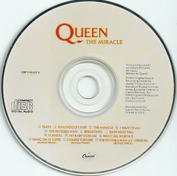 Queen : The Miracle (Album)