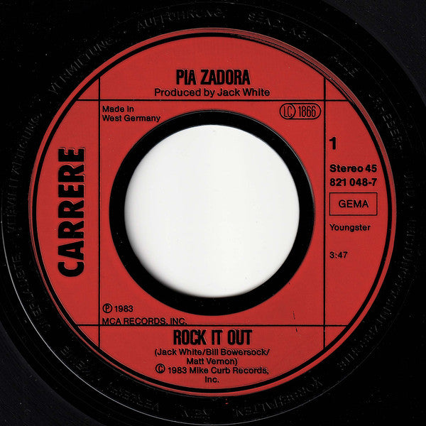 Pia Zadora : Rock It Out (7",Single,45 RPM)