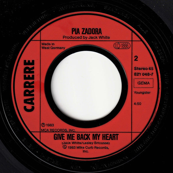Pia Zadora : Rock It Out (7",Single,45 RPM)