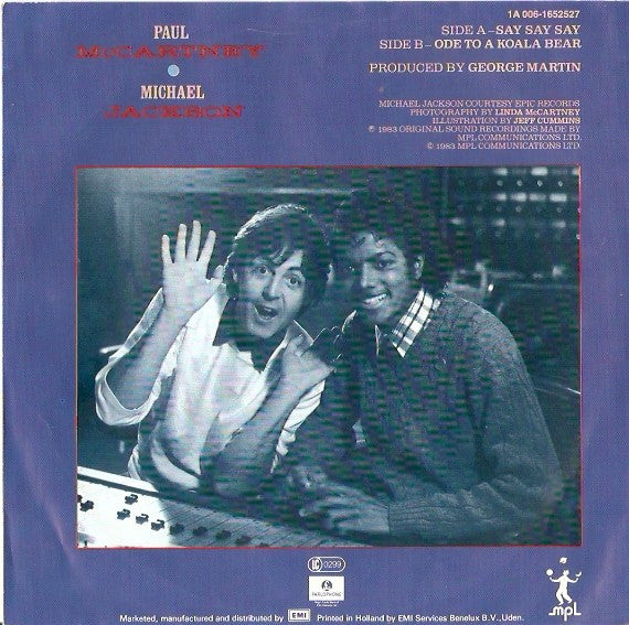 Paul McCartney ● Michael Jackson : Say Say Say (7",45 RPM,Single)