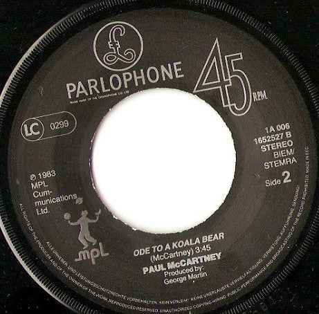 Paul McCartney ● Michael Jackson : Say Say Say (7",45 RPM,Single)