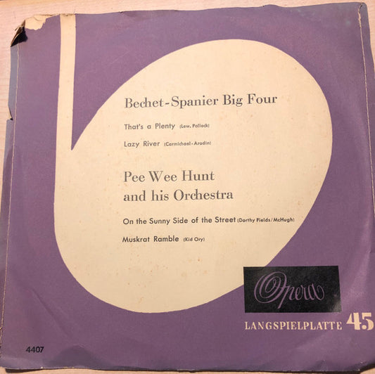 Pee Wee Hunt And His Orchestra : Bechet-Spanier Big Four (LP,7",45 RPM,Mono)