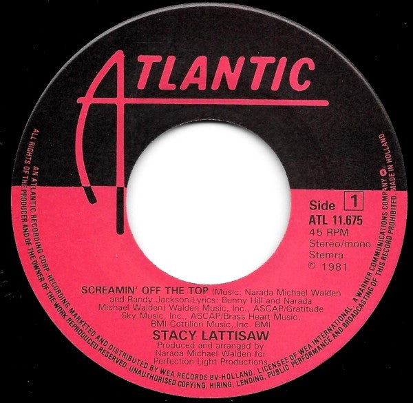 Stacy Lattisaw : Screamin´ Off The Top / Young Girl (7",Single,45 RPM)