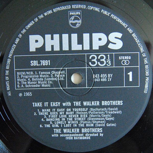 Walker Brothers, The : Take It Easy With The Walker Brothers (LP,Album,Stereo)