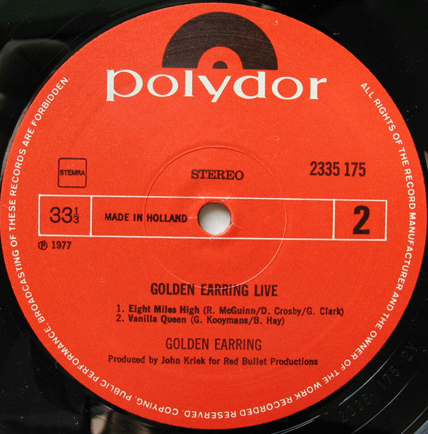 Golden Earring : Live (LP,Album)