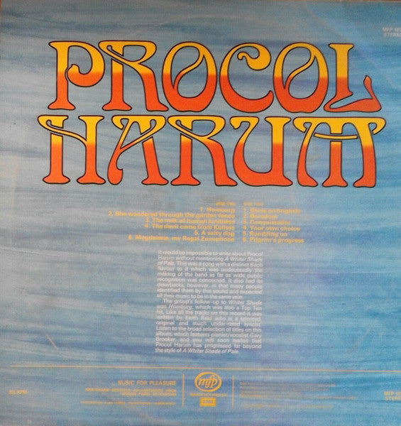 Procol Harum : A Salty Dog (LP,Compilation,Stereo)