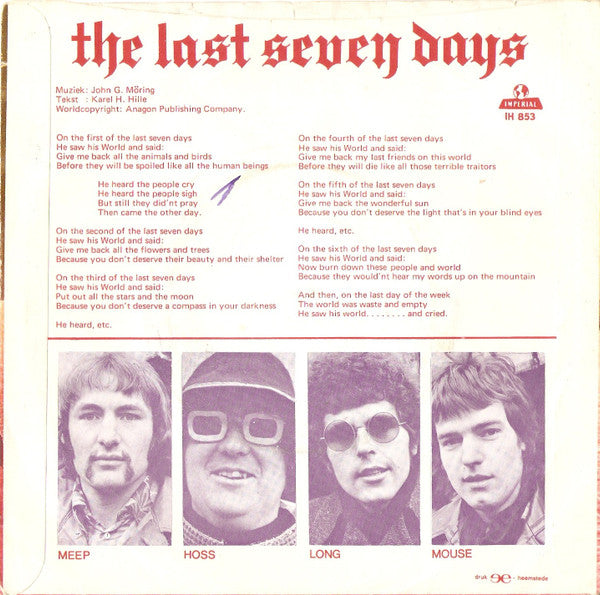 Unit Gloria : The Last Seven Days  (7",45 RPM,Single)