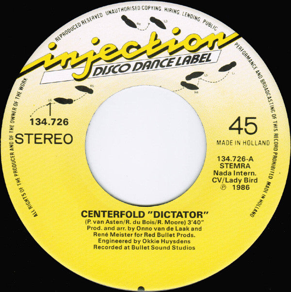 Centerfold : Dictator (7",45 RPM)