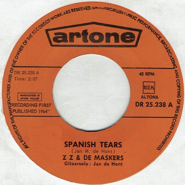 ZZ En De Maskers : Spanish Tears (7",45 RPM,Single)