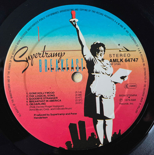 Supertramp : Breakfast In America (LP,Album,Stereo)