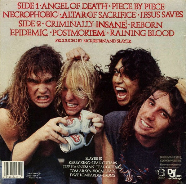 Slayer : Reign In Blood (LP, Album)