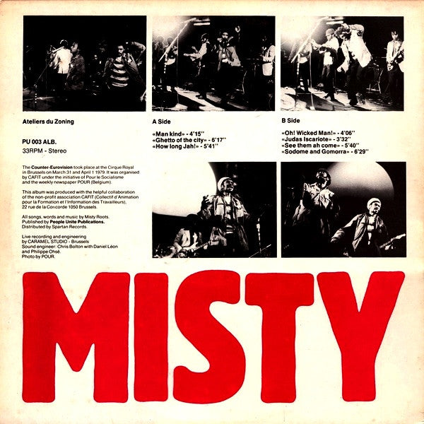 Misty In Roots : Live At The Counter Eurovision 79 (LP, Album)