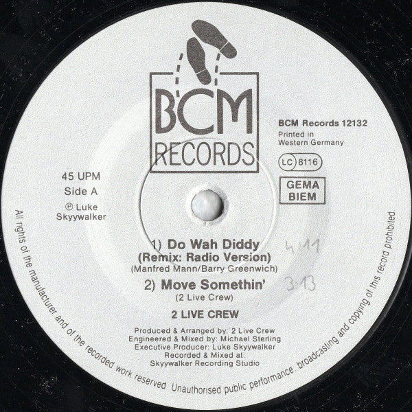 2 Live Crew, The : Do Wah Diddy (12",45 RPM)