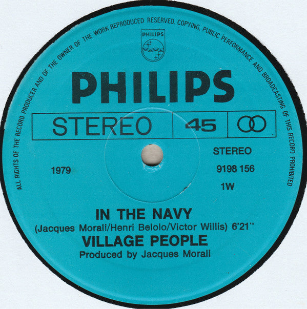 Village People : In The Navy (12",45 RPM,Maxi-Single,Stereo)