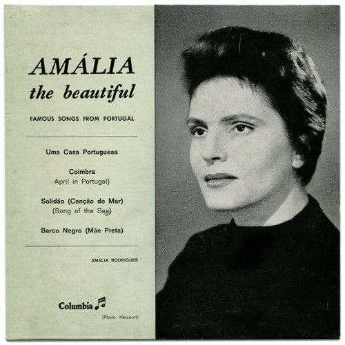 Amália Rodrigues : Amália The Beautiful (Famous Songs From Portugal) (7",45 RPM,EP)
