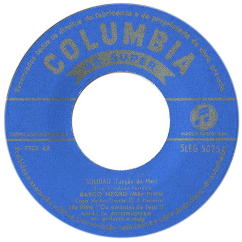 Amália Rodrigues : Amália The Beautiful (Famous Songs From Portugal) (7",45 RPM,EP)