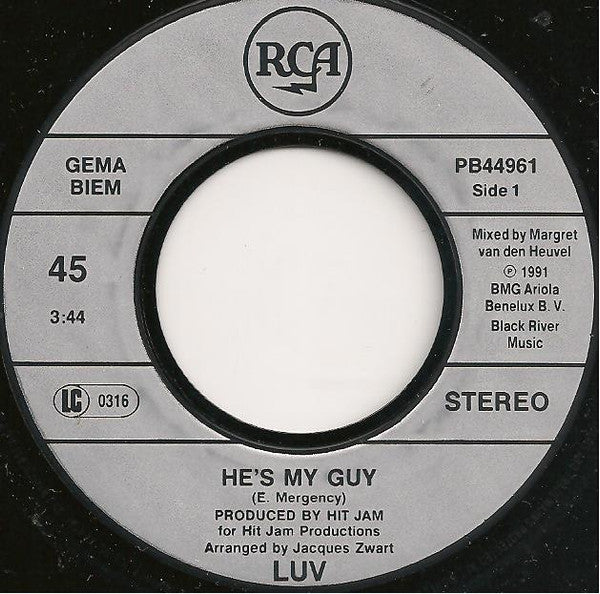 Luv' : He's My Guy (7",Single,45 RPM)